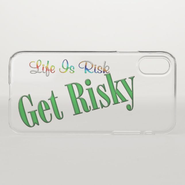 Get Risky Uncommon iPhone Case (Back (Horizontal))