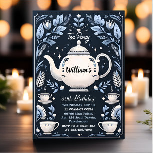 Get Royal Chic Adult Fairy Tea Party 60th Birthday Invitation