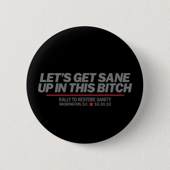 Get Sane Pinback Button (Front)
