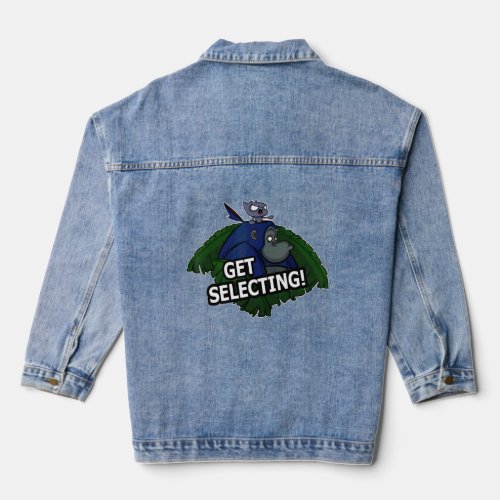 Get Selecting  Gorilla And Cat Design  Denim Jacket