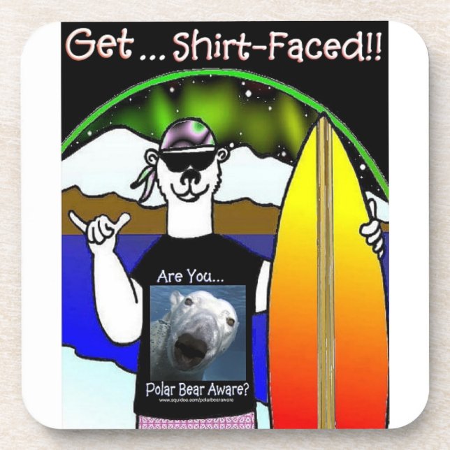 Get Shirt-Faced Coaster (Front)