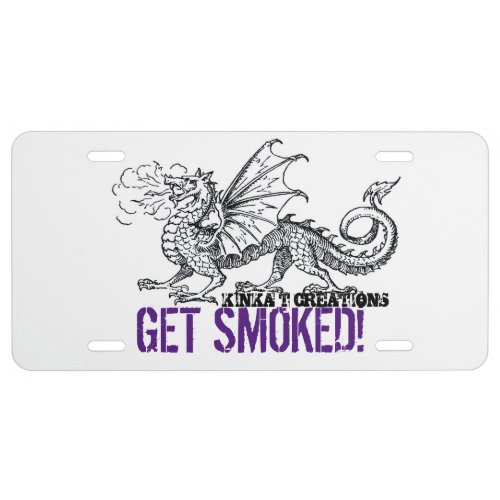 Get Smoked Aluminum License Plate