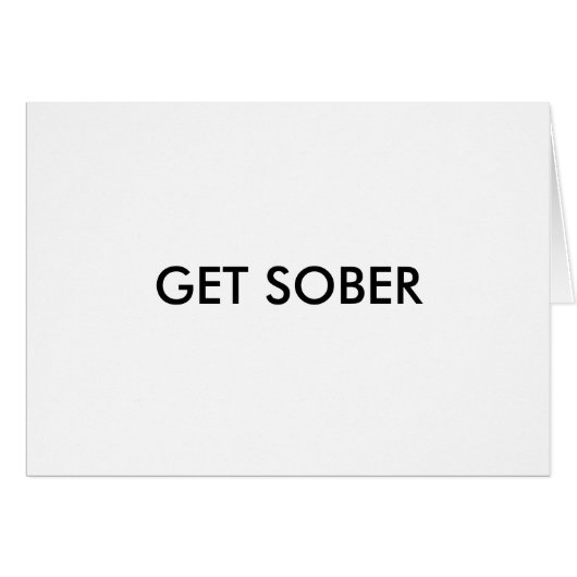 GET SOBER (Front Horizontal)
