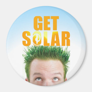 Get Solar Logo Ecofriendly Energy Magnet