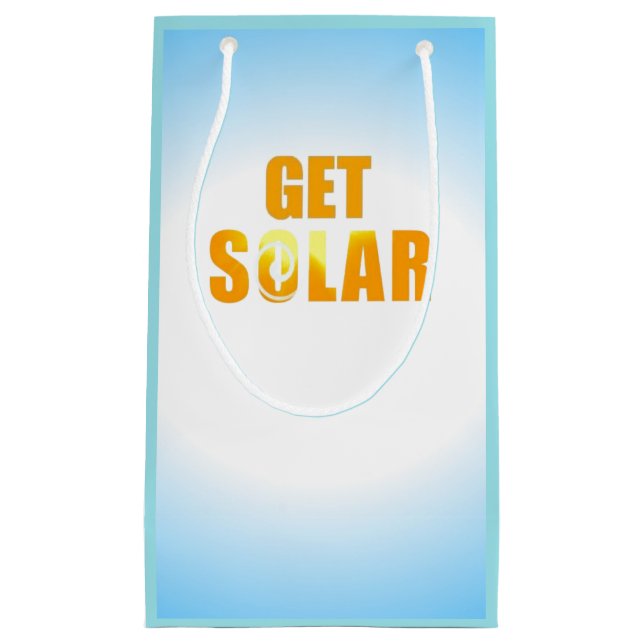 Get Solar Logo Ecofriendly Solar Energy Gift Bag (Front)