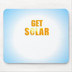 Get Solar Logo Ecofriendly Solar Energy Mouse Pad