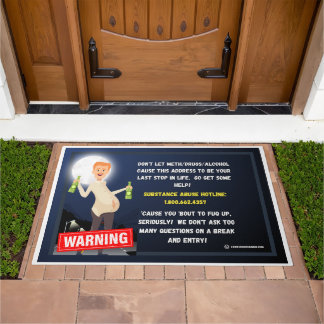 Get Some Help!  You're About To Fuq Up! Doormat
