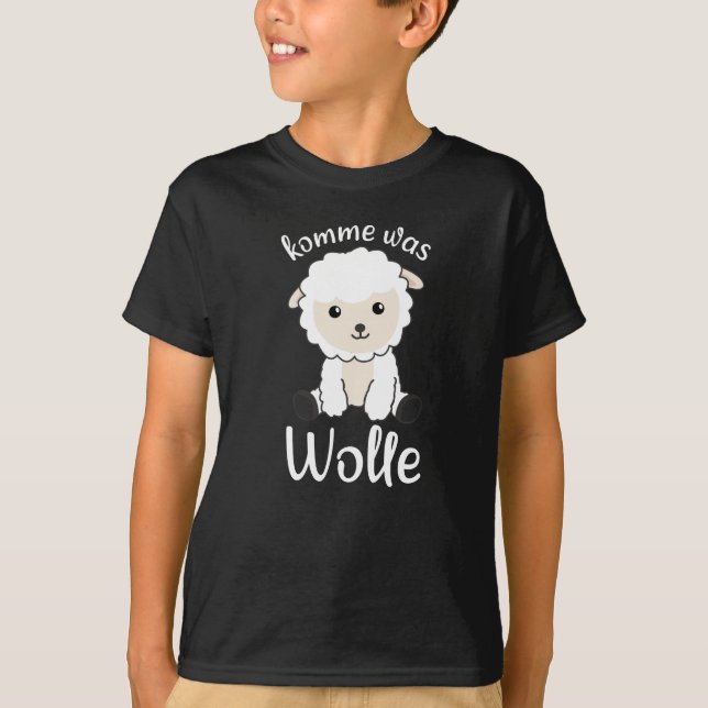 Get Something Wool Funny Sheep Word Game Sheep T-Shirt (Front)