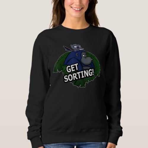 Get Sorting  Gorilla And Cat Design Sweatshirt