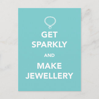 Get Sparkly and Make Jewelry Postcard