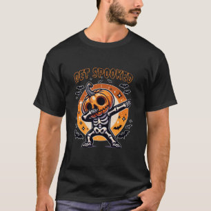 Get Spooked Dabbing Skeleton Jack o Lantern Funny  T-Shirt