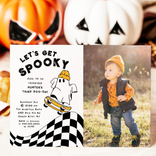 Get Spooky Photo Birthday Invitation