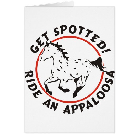 Get Spotted Leopard Appaloosa Cards (Front)