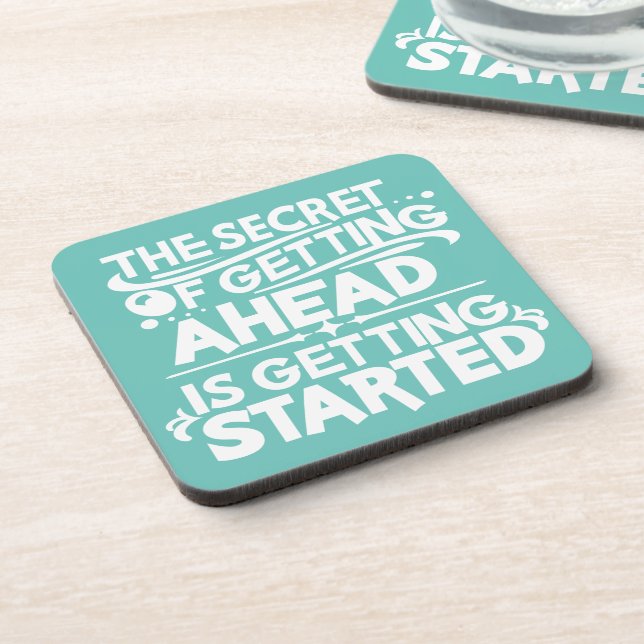 Get Started Beverage Coaster (Left Side)