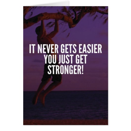 Get Stronger - Workout Motivational Cards (Front)