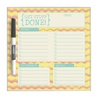 Get Stuff Done - Dry Erase Board