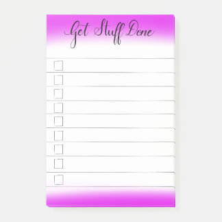 "Get Stuff Done" To-Do Checklist Notes