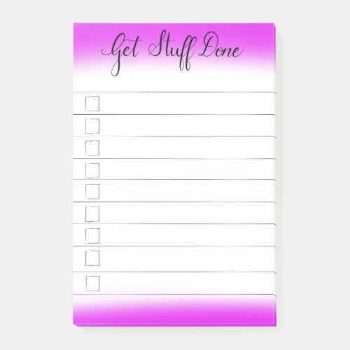 Get Stuff Done To_Do Checklist Notes
