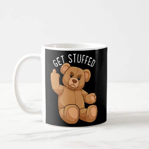 Get Stuffed Angry Teddy Bear Stuffed Bear Hipster  Coffee Mug