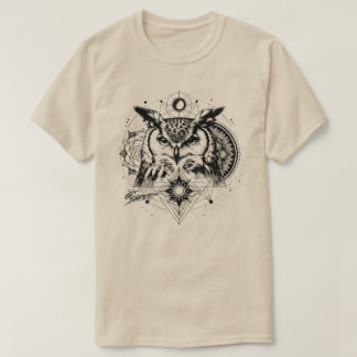 Get Swamped Owl Sacred Geometry T-Shirt
