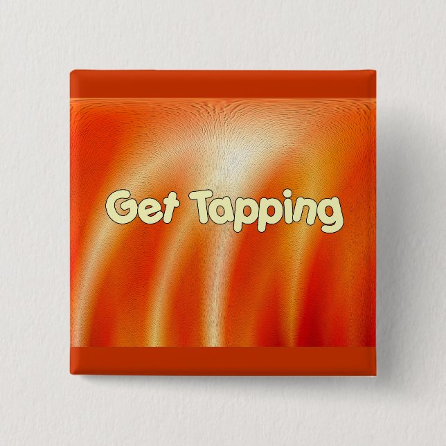 Get Tapping -Tap Dancing Button (Front)
