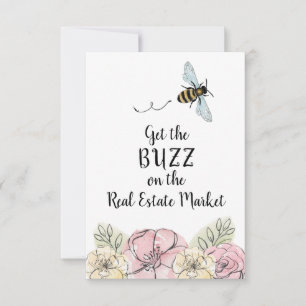 Get the Buzz on the Real Estate Market Note Card