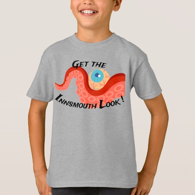 Get the Innsmouth Look Tentacle Eye Lovecraftian T-Shirt (Front)