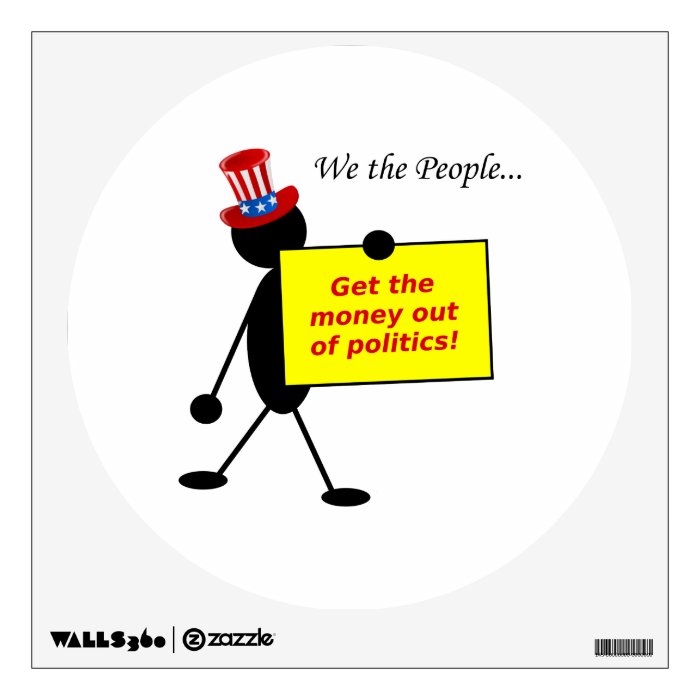 Get The Money Out of Politics Room Stickers