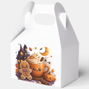 Get the most beautiful cartoon Halloween drawings Favor Boxes