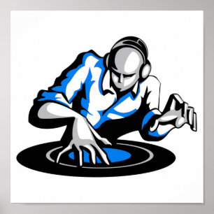 Get the party started DJ Poster