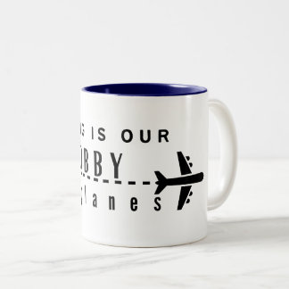 Get the Perfect Aviation Look Two-Tone Coffee Mug