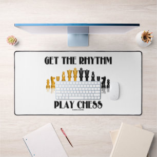 Get The Rhythm Play Chess Reflective Chess Set Desk Mat
