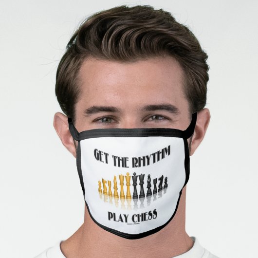 Get The Rhythm Play Chess Reflective Chess Set Face Mask (Worn Him)