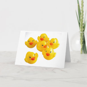 GET THE RUBBER DUCKIES READY-BABY CONGRATS CARD