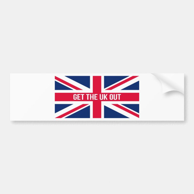 Get The UK Out of the EU Bumper Sticker (Front)