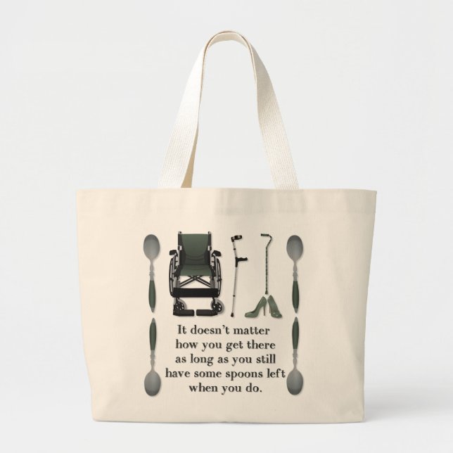 Get There Large Tote Bag (Front)