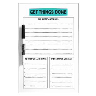 Get Things Done Dry Erase Board