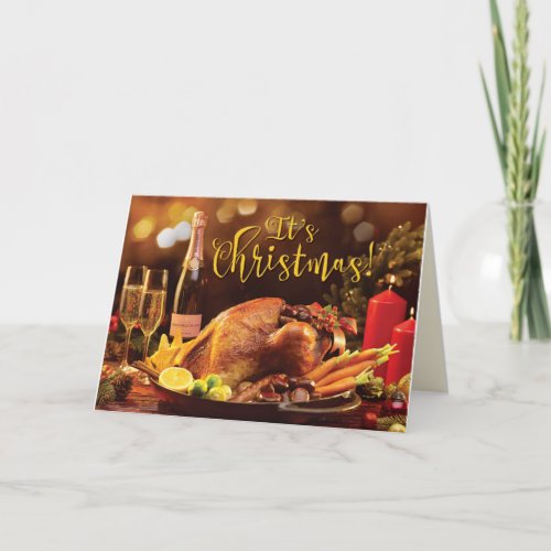 Get Those Fat Pants Ready Funny Christmas Holiday Card