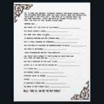 GET TO KNOW YOU GAME LETTERHEAD<br><div class="desc">When you walk into a room,  and half the people there are strangers,  even if they will eventually be related by marriage,  they are still unknown to you. This will get people  started getting acquainted with one another.</div>