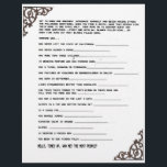 GET TO KNOW YOU GAME LETTERHEAD<br><div class="desc">When you walk into a room,  and half the people there are strangers,  even if they will eventually be related by marriage,  they are still unknown to you. This will get people  started getting acquainted with one another.</div>