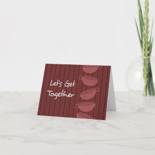 Get Together for Coffee Invitation Card