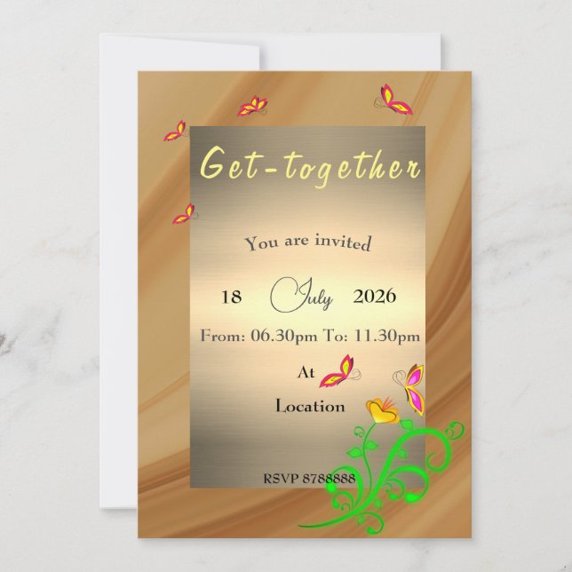 get together Invitation (Front)