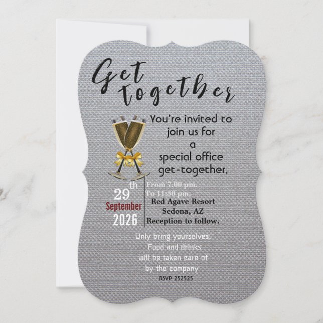 Get together  invitation (Front)