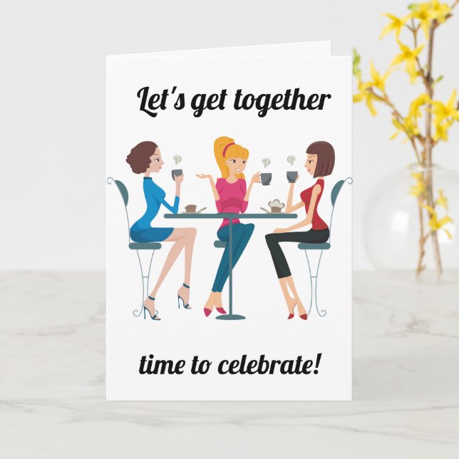 The Birthday「COME TOGETHER」 GET TOGETHER TO CELEBRATE YOUR *BIRTHDAY* CARD | Zazzle