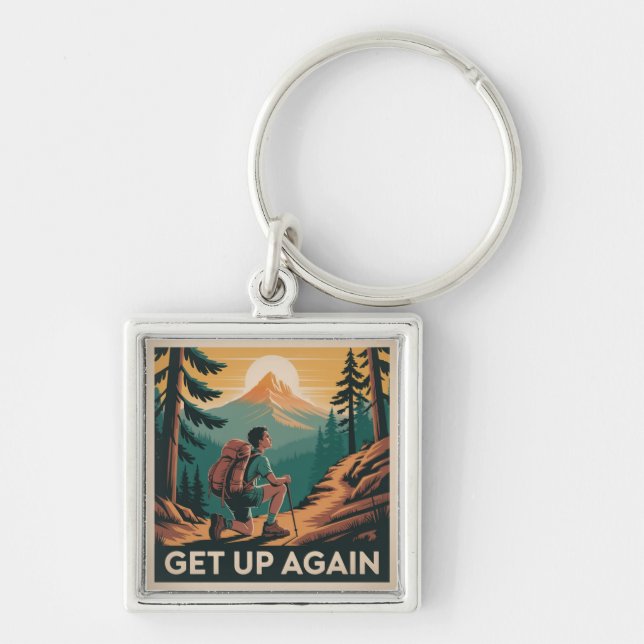 Get Up Again Keychain (Front)
