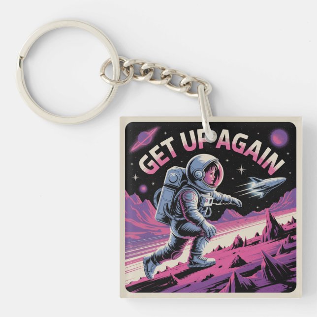 Get Up Again Keychain (Front)