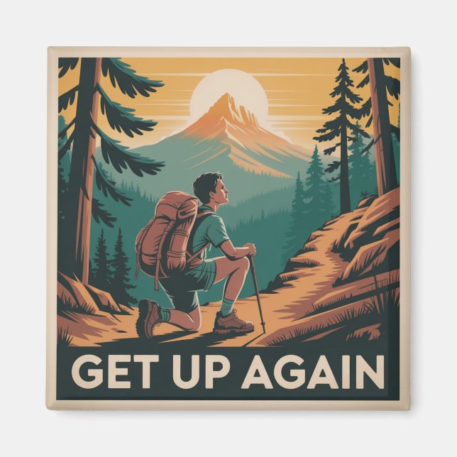 Get Up Again Magnet (Front)