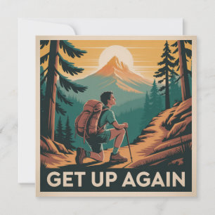 Get Up Again Note Card