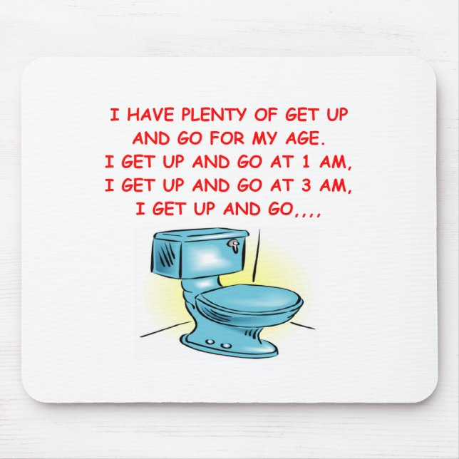 get up and go mouse pad (Front)