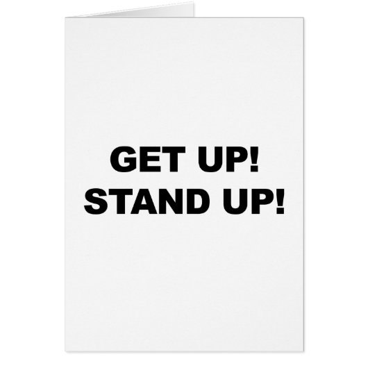 GET UP! STAND UP! CARDS (Front)